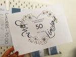 Load image into Gallery viewer, Golden Wedding Anniversary personalised print
