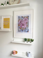 Load image into Gallery viewer, Full Bloom -  illustrated by hand flowers print
