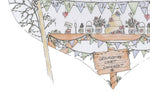 Load image into Gallery viewer, Mr and Mr Birds &amp; Bunting Personalised Wedding Print
