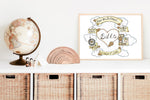 Load image into Gallery viewer, Neutral Heart Cloud Cycle Personalised Print
